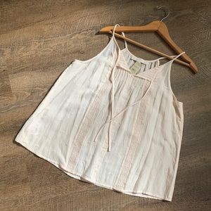 Loft embroidered top